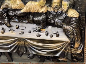 tranh bữa tiệc ly bằng gỗ (1323)