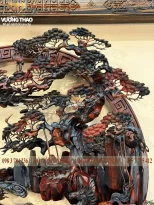 tranh tròn treo tường gỗ Trắc (1312)