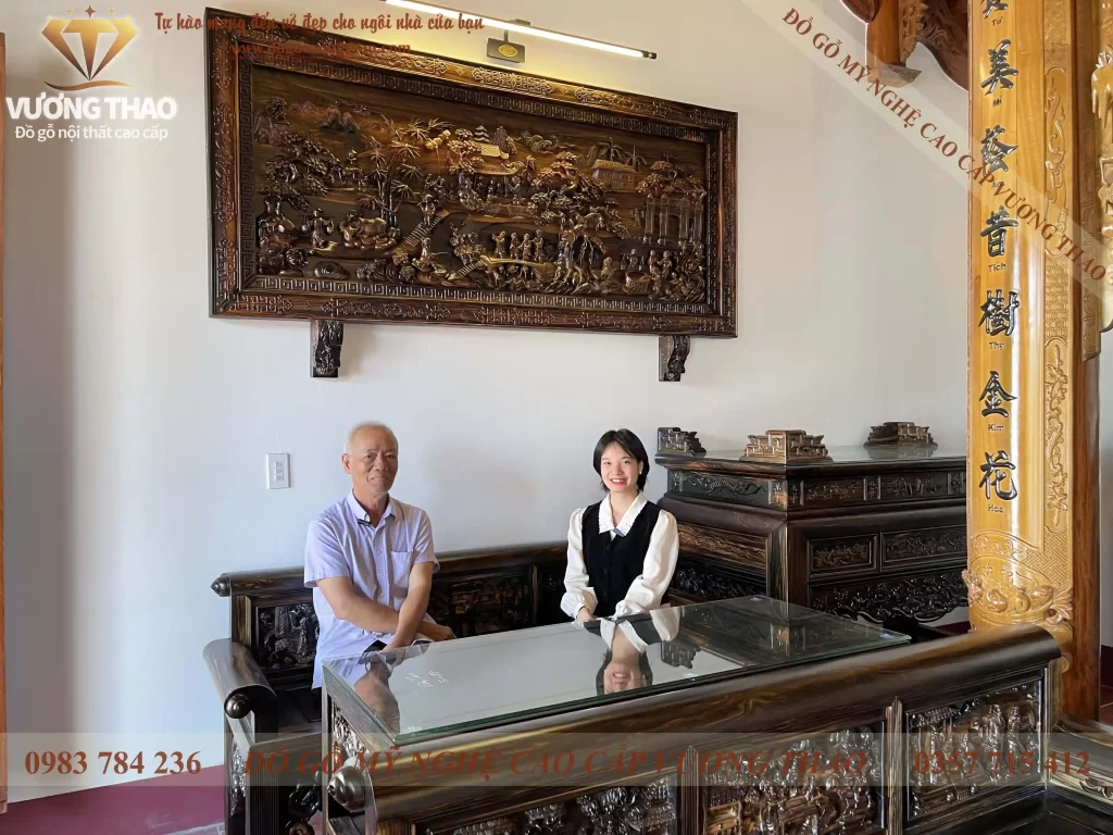 Bàn giao Combo nội thất cho phòng thờ của chú Khách hàng ở Hải Dương (1639)