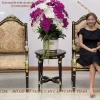 Ghế Putin gỗ Mun hoa (2076)