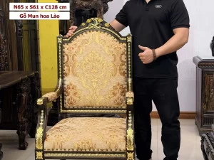 ghế putin gỗ mun hoa (1648)