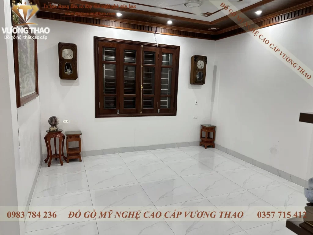 Bàn giao Nghê 5 Đầu cột 14 gỗ Mun Lào chú Giáp Bắc Ninh (1898)