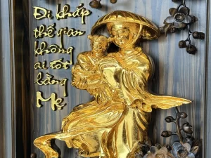 tranh cha mẹ gỗ mun hoa (1890)