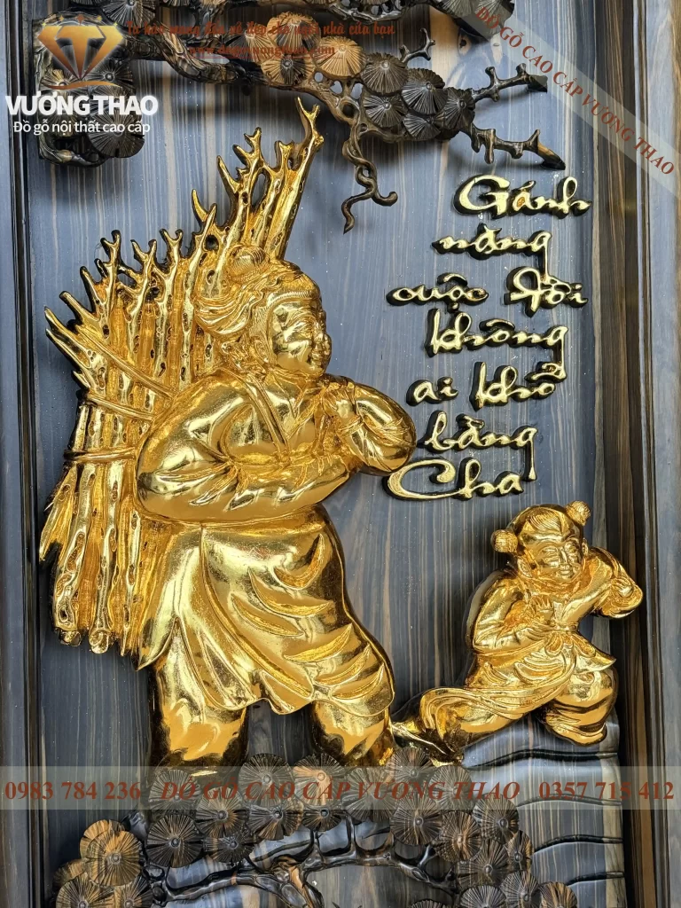 tranh cha mẹ gỗ mun hoa (1892)