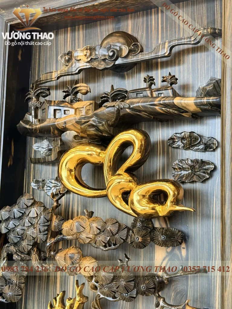 tranh cha mẹ gỗ mun hoa (1893)