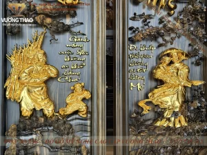 tranh cha mẹ gỗ mun hoa (1894)