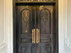 cửa gỗ mun hoa (2168)