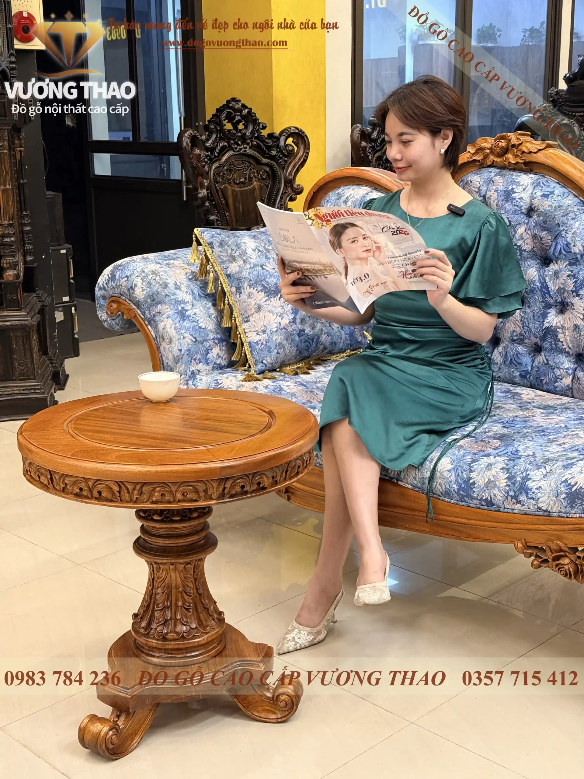 ghế quý phi gỗ gõ đỏ (2160)