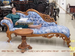 ghế quý phi gỗ gõ đỏ (2161)